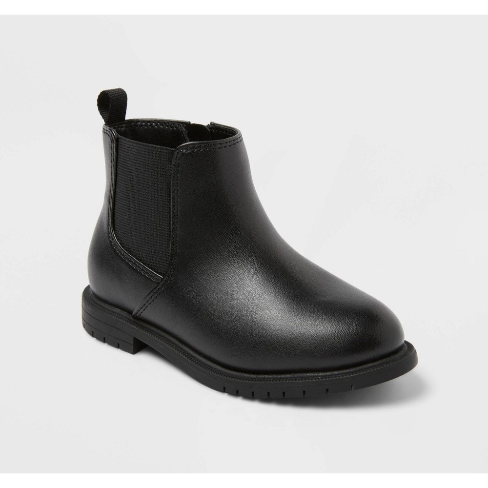 Toddler Tanner Chelsea Ankle Boots - Cat & Jack™ Black 12 Zipper Closure, Flex